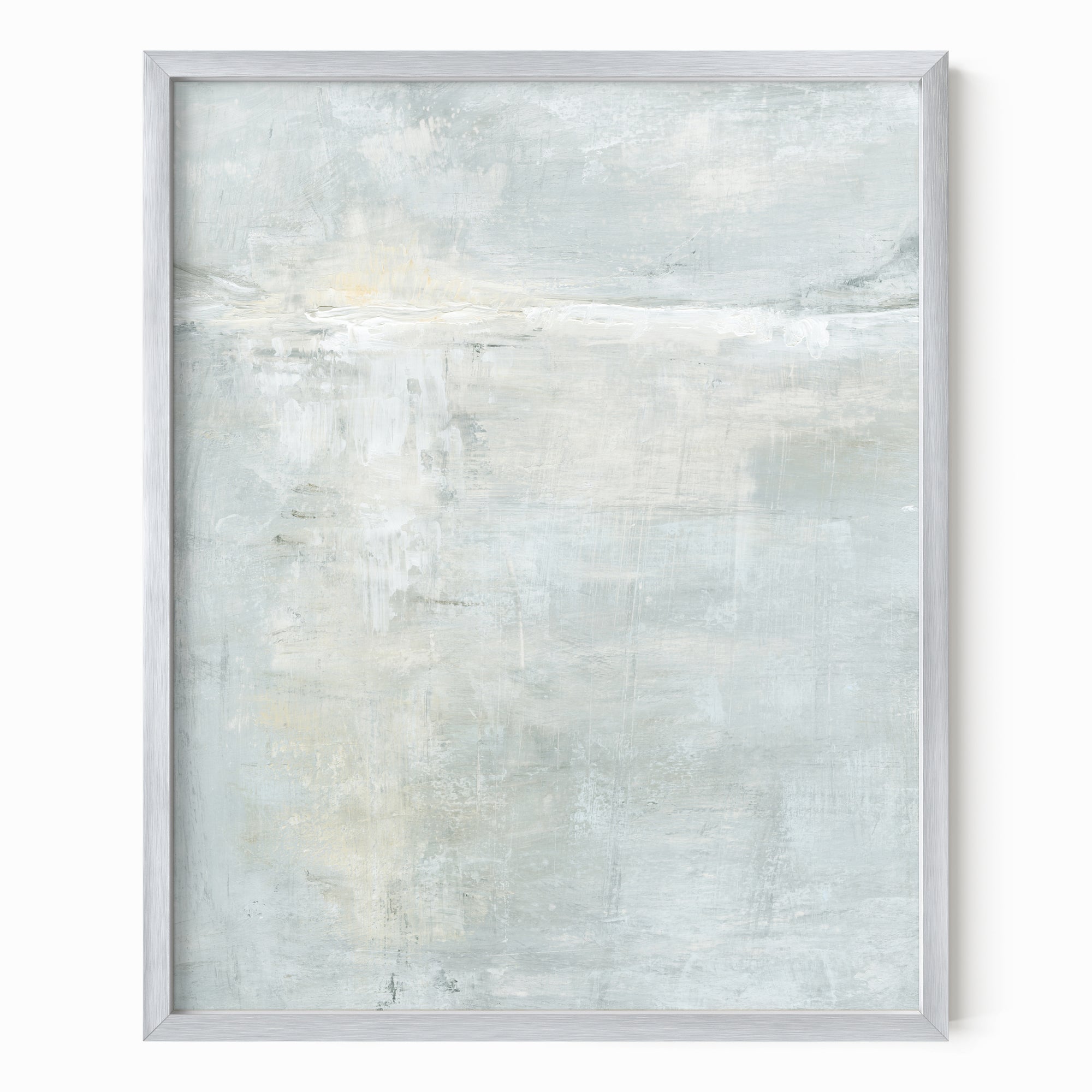 Rise fine art wall print framed in silver metal by NLS Design