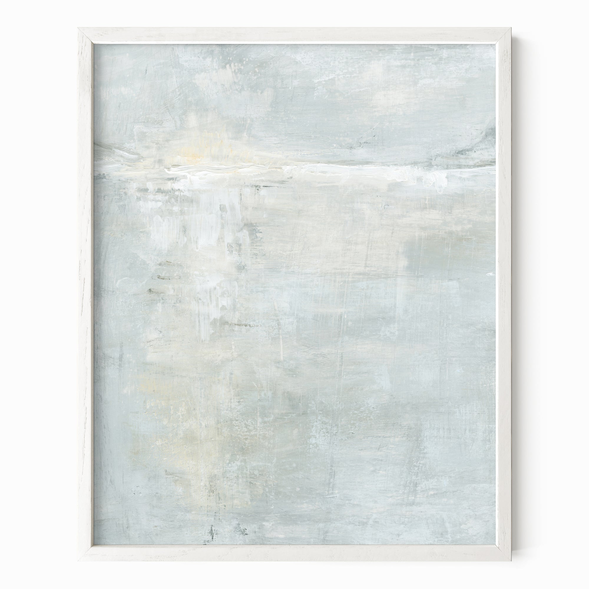 Rise fine art wall print framed in white oak by NLS Design