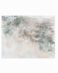 Sage - abstract floral original painting fine are print in green, beige, gray, cream, brown and white; unframed by NLS Design. Large neutral wall art for living rooms, bedrooms, entryways, offices, bathrooms, and above sofas and beds.