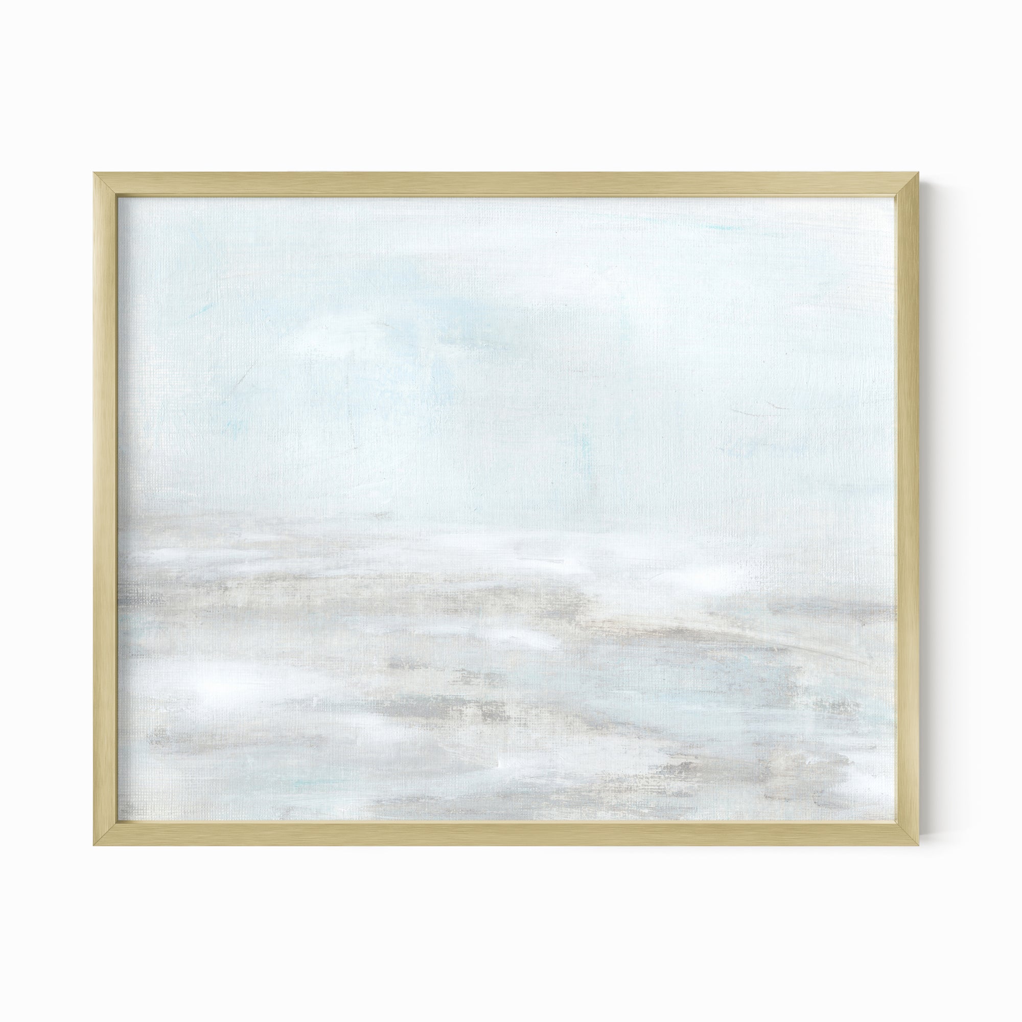 Surf fine art wall print framed in gold metal by NLS Design