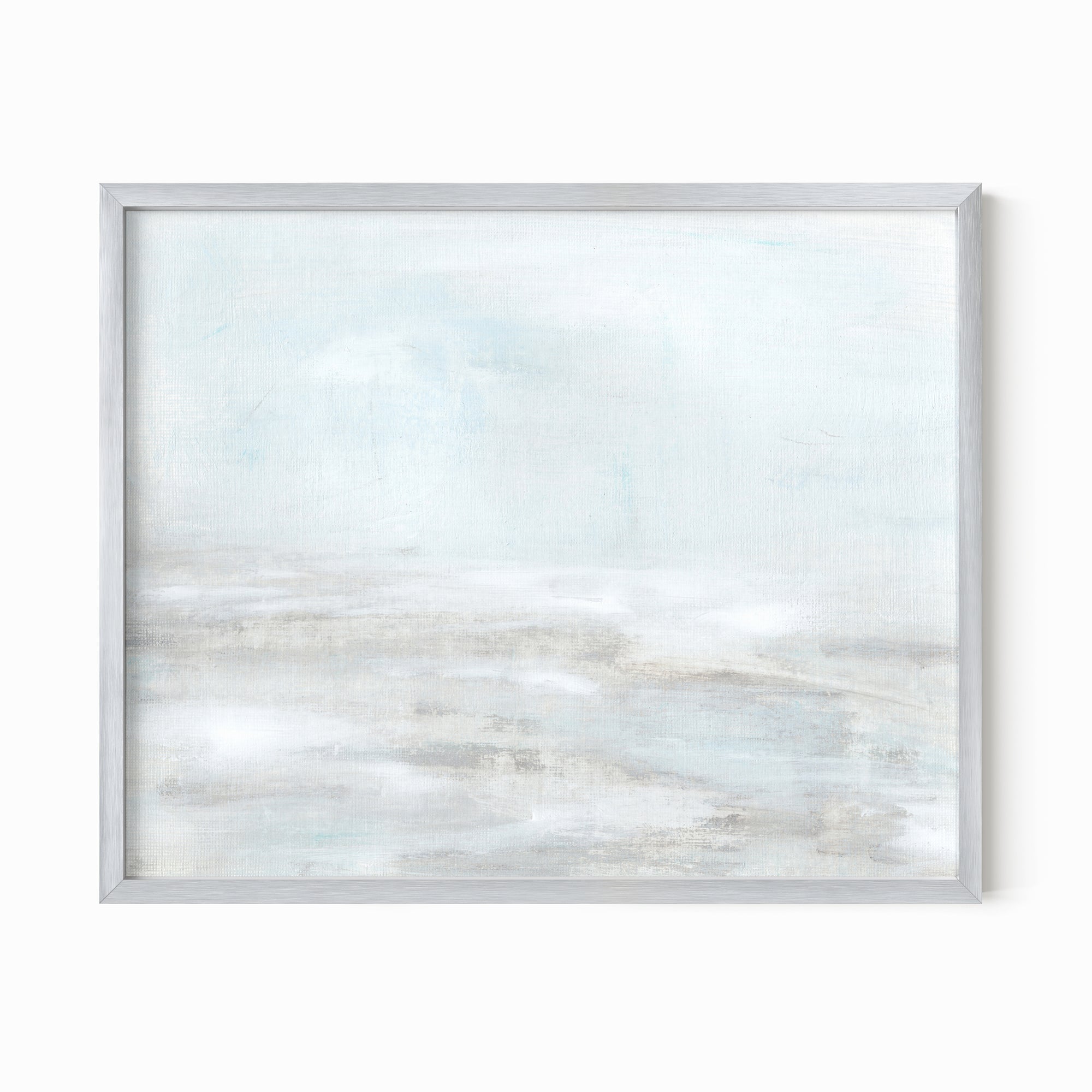 Surf fine art wall print framed in silver metal by NLS Design