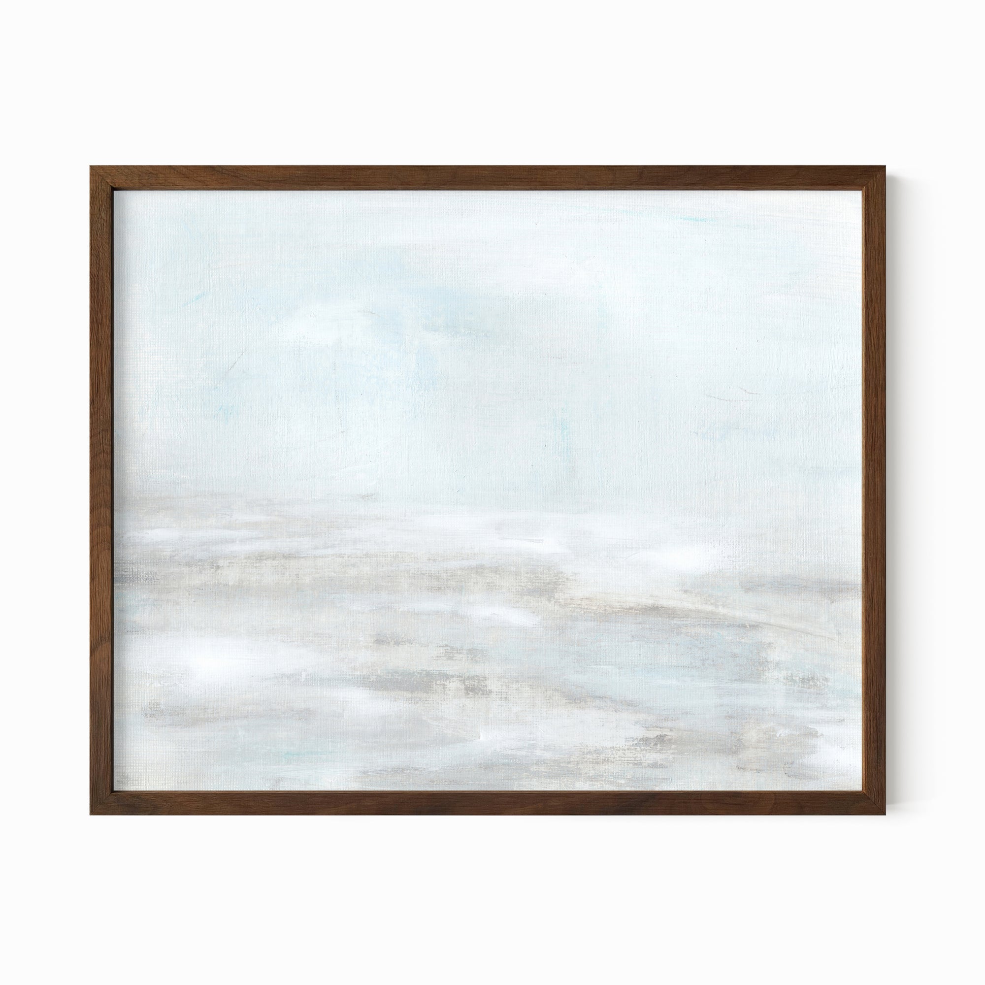 Surf fine art wall print framed in walnut oak by NLS Design
