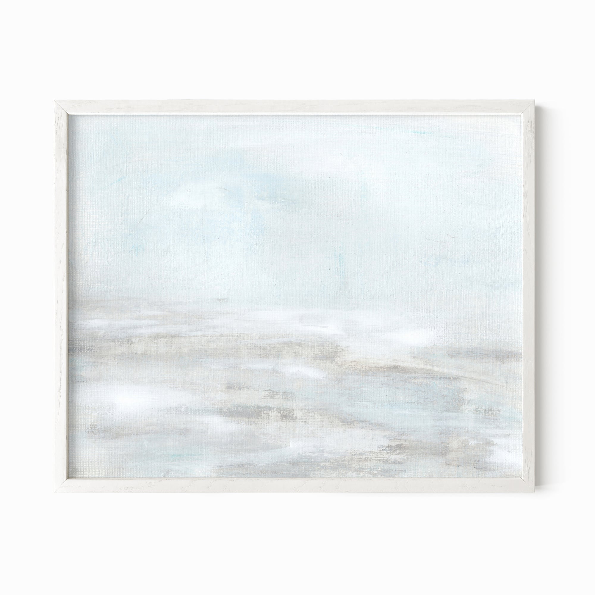 Surf fine art wall print framed in white oak by NLS Design
