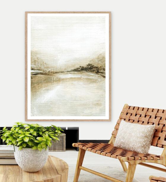 How to Easily Get a Modern Rustic Living Room With Printable Art