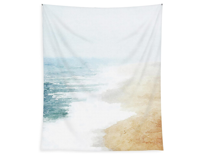 abstract beach tapestry living room wall decor by nlsdesign